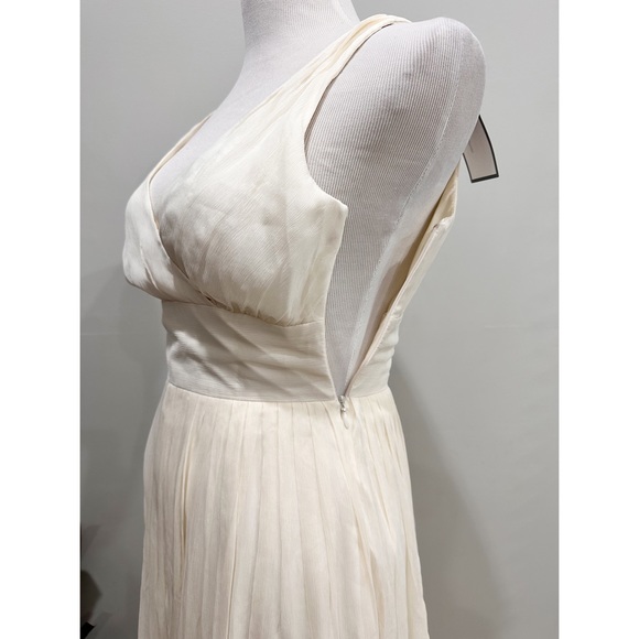 J. Crew Ivory White Long Sophia Gown Silk Dress - Picture 11 of 14
